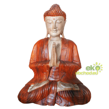 Ručne Vyrezávaná Socha Budhu - Vitajte - 60cm