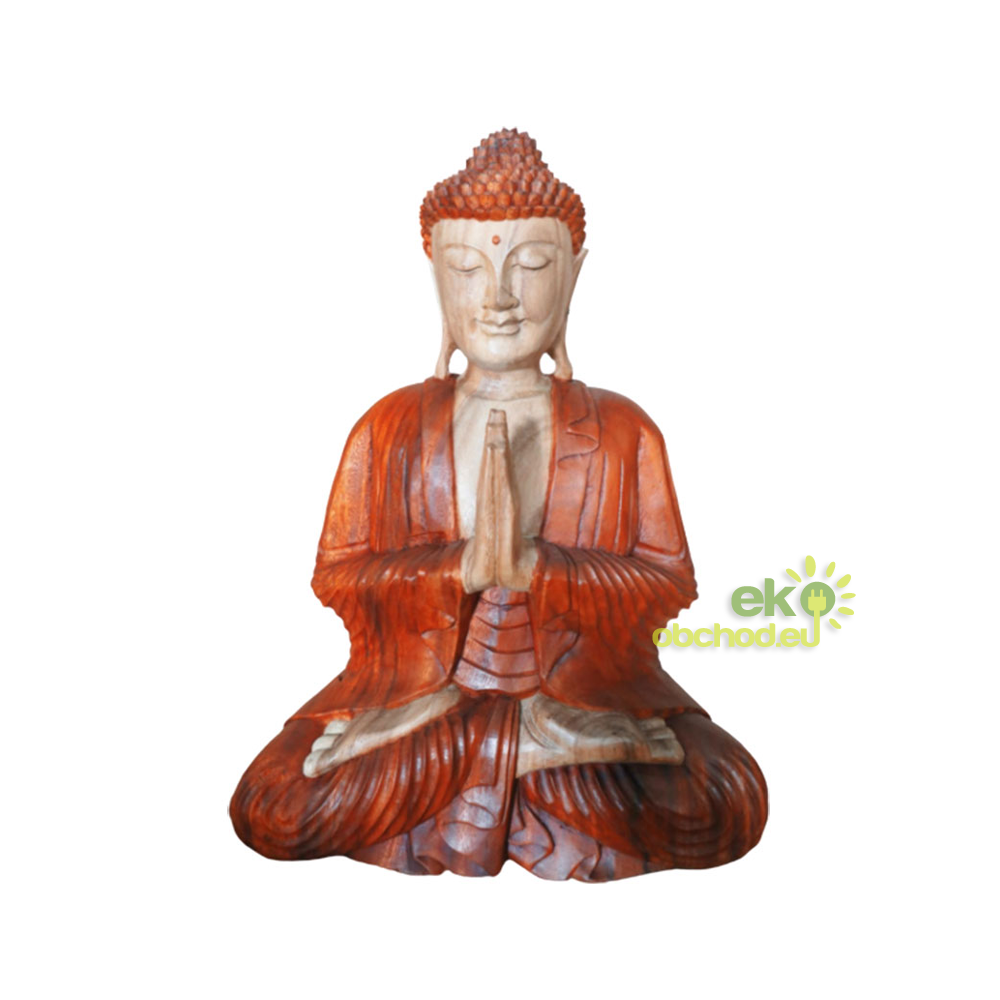 Ručne Vyrezávaná Socha Budhu - Vitajte - 60cm