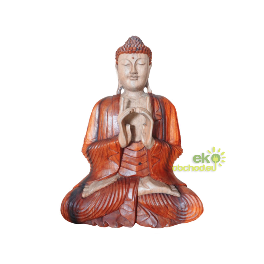 Ručne Vyrezávaná Socha Budhu - Dve Ruky - 60cm