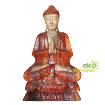 Ručne Vyrezávaná Socha Budhu - Vitajte - 80cm