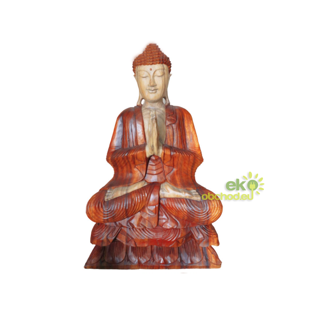 Ručne Vyrezávaná Socha Budhu - Vitajte - 80cm