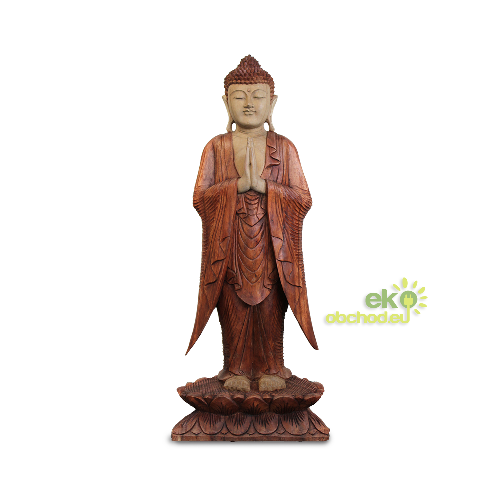 Ručne Vyrezávaná Socha Budhu - 100 cm Vitajte