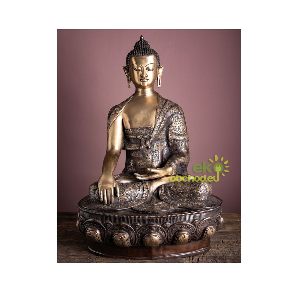 Mosadzná soška Budhu B-088 - 84,5 cm