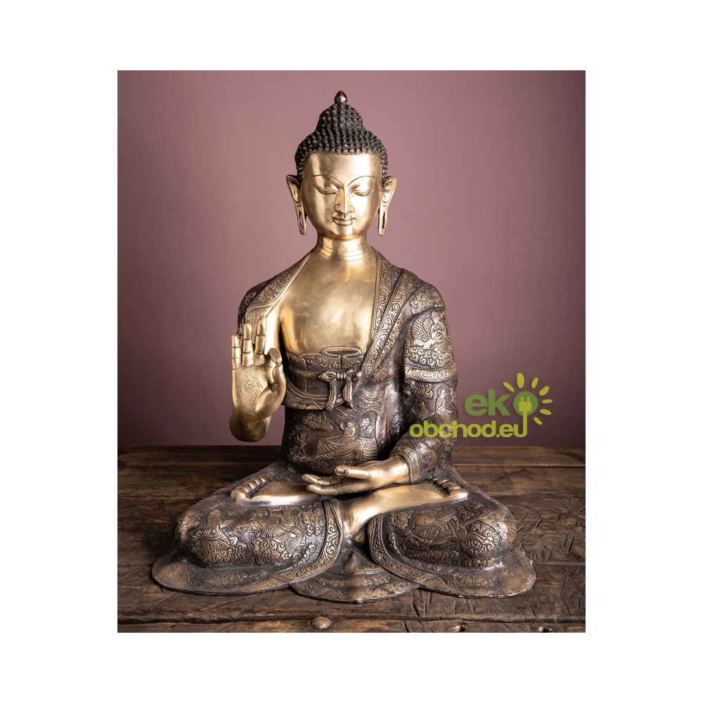 Mosadzná soška Budhu B-087 - 66 cm