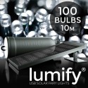 Solárna LED reťaz s USB Solarcentre Lumify LW100 - 100 LED / 10m - studená biela