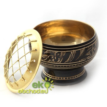 Kadidelnica - tmavá s nožkou - malá