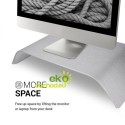 Drevený stojan pod monitor / notebook / Macbook – dub strieborný