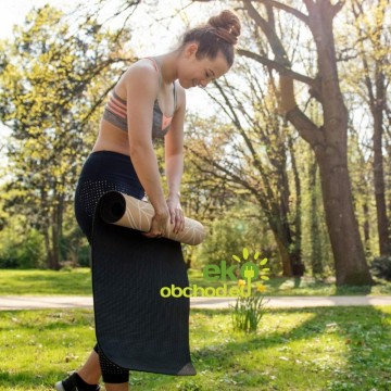 Korková protišmyková podložka na jogu/pilates – dizajn strom života