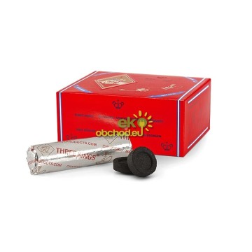 Rýchlozápalné uhlíky - Three Kings - priemer 40mm – krabica – 10 valcov