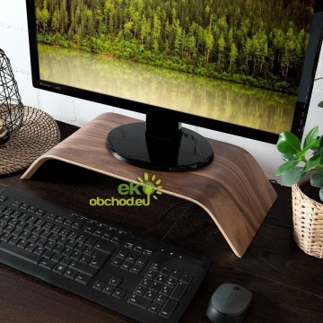 Drevený stojan pod monitor / notebook / Macbook – orech