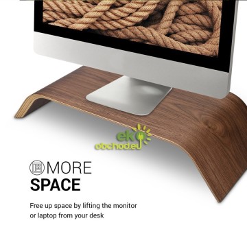 Drevený stojan pod monitor / notebook / Macbook – orech