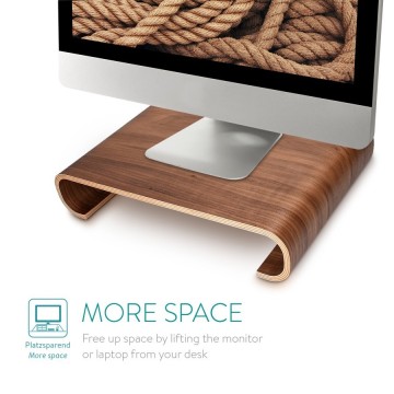 Drevený stojan pod monitor / notebook / Macbook - orech (typ 2)
