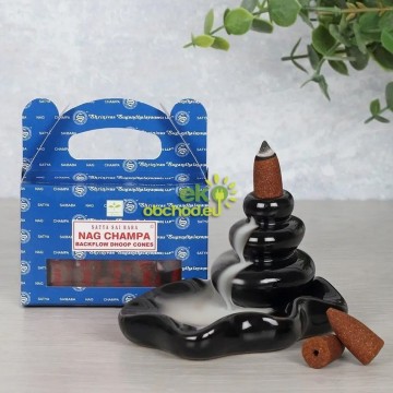 Vonné kužele SATYA „tečúci dym“ – Nag Champa – (24ks)