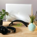 Drevený stojan na tablet / laptop / notebook / Macbook – dub čierny (typ 2)