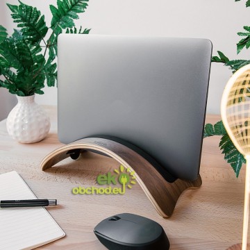 Drevený stojan na tablet / laptop / notebook / Macbook – orech (typ 2)