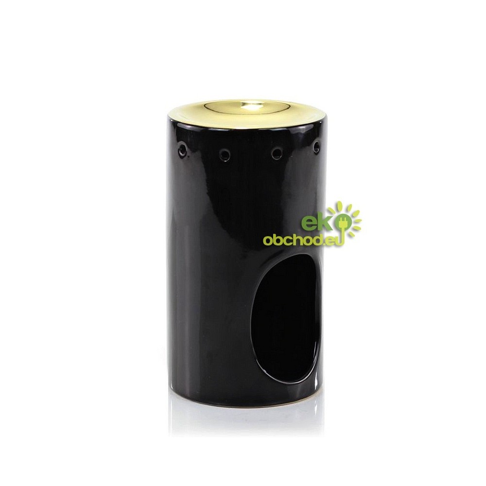 ASHLEIGH & BURWOOD keramická aromalampa BLACK & GOLD