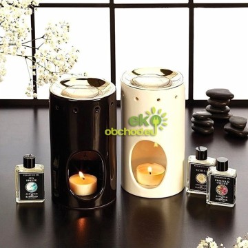 ASHLEIGH & BURWOOD keramická aromalampa BLACK & GOLD