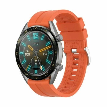 Silikónový remienok (šírka 22mm) – oranžová – Samsung Gear S3 / Watch 46mm / Huawei Watch GT / Vantage M / Watch 3 45mm