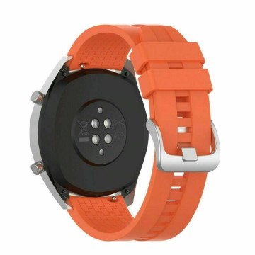 Silikónový remienok (šírka 22mm) – oranžová – Samsung Gear S3 / Watch 46mm / Huawei Watch GT / Vantage M / Watch 3 45mm