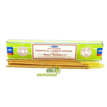 Vonné tyčinky - Satya - Tropická citrónová tráva - 15g
