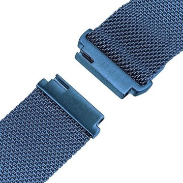 Kovový remienok (šírka 22mm) – Magnetic modrá – Samsung Gear S3 / Watch 46mm / Huawei Watch GT / Vantage M / Vivoactive 4