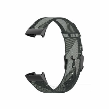 Nylonový remienok pre Fitbit Charge 3 / 4 – Stripes šedá