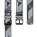 Nylonový remienok pre Fitbit Charge 3 / 4 – Stripes šedá
