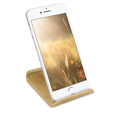 Drevený stojan pre mobily / tablety / čítačky e-kníh – Kalibri - bambus