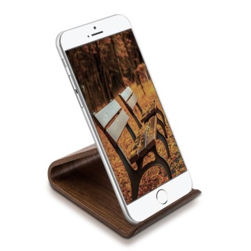 Drevený stojan pre mobily / tablety / čítačky e-kníh – Kalibri orech