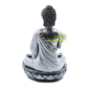 Buddha svietnik - Biely - Stredný