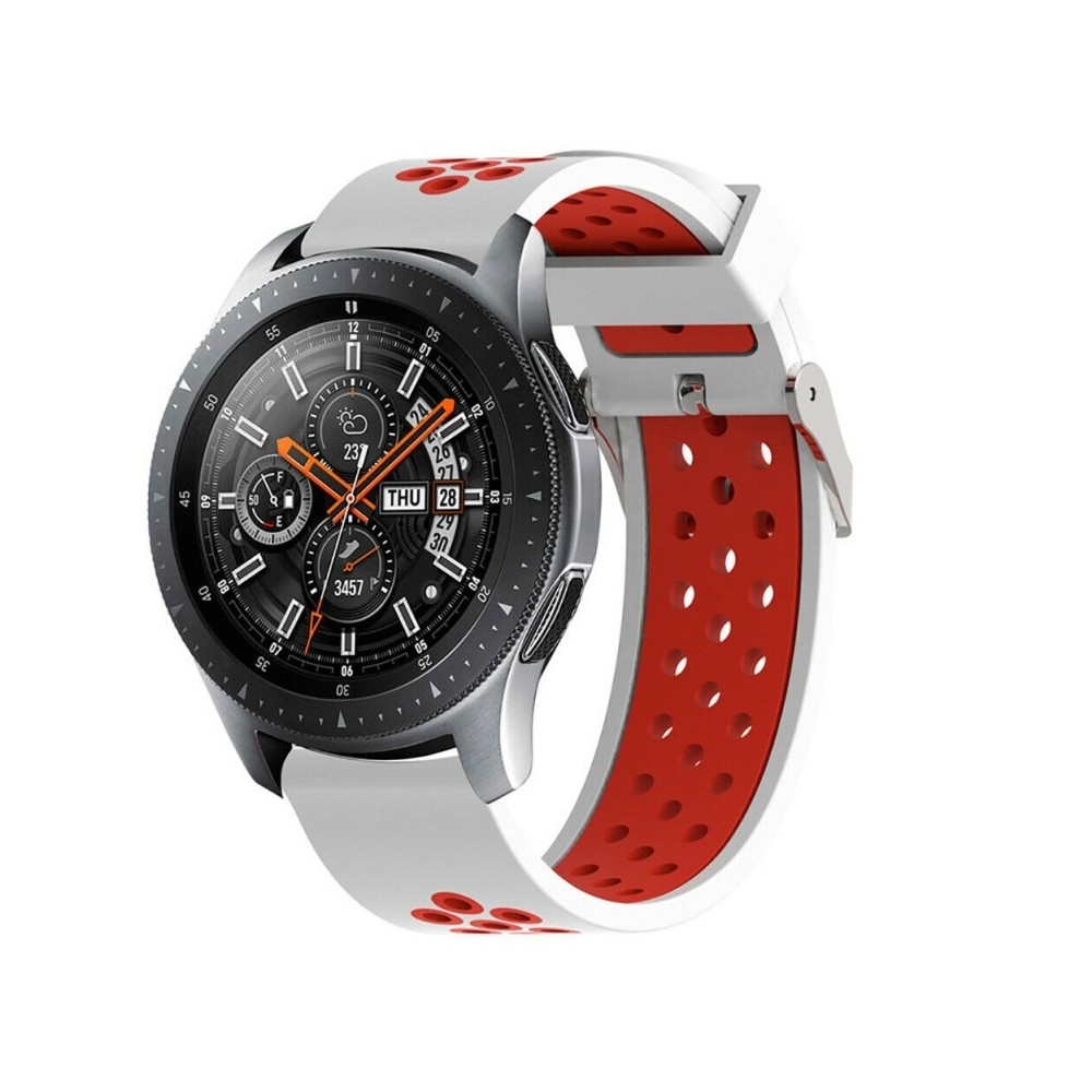 Silikónový remienok (šírka 20mm) – bielo-červená