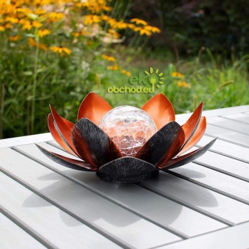 Solárna LED lampa - LOTOSOVÝ KVET