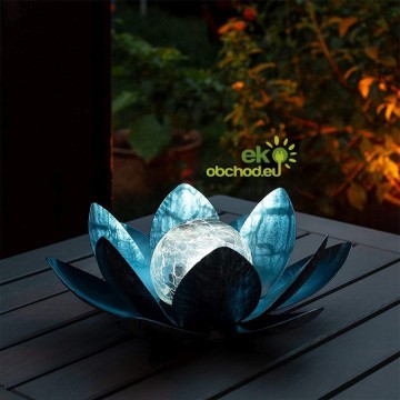 Solárna LED lampa - LOTOSOVÝ KVET