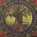 Dekoratívna samolepka - Strom života v kmeni - hnedá