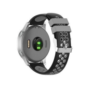 Silikónový remienok (šírka 20mm) – čierno-šedá