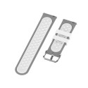 Silikónový remienok (šírka 20mm) – šedo-biela