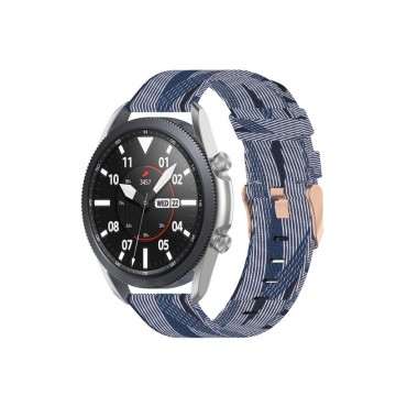 Nylonový remienok (šírka 22mm) – čierno-biela – Huawei Watch GT2 / Samsung Watch 3 45mm / Watch 46mm