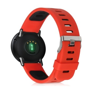 Silikónový remienok (šírka 22mm) – DUO – červeno-čierna