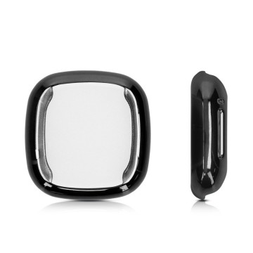 Silikónový obal Fitbit Versa 3 / Sense – čierna (2ks)