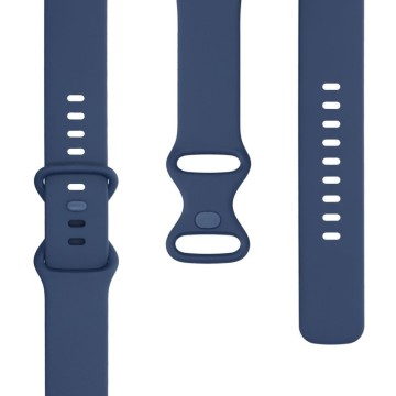 Silikónový remienok Fitbit Versa 3 / Sense – sada 2ks (čierna,modrá)