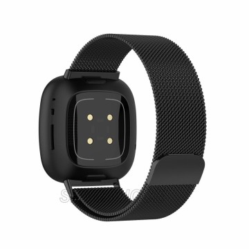 Kovový remienok Fitbit Versa 3 / Sense – Magnetic – čierna