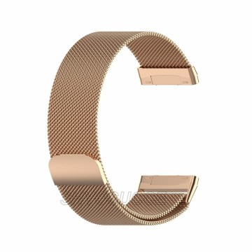 Kovový remienok Fitbit Versa 3 / Sense – Magnetic – zlato-ružová