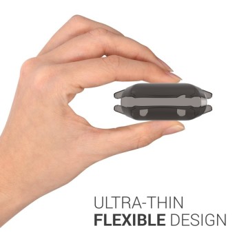 Silikónový obal Huawei Watch GT2 (42mm) – priehľadná / čierna (2ks)