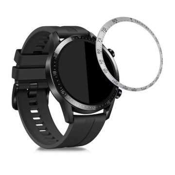 Rámček hodiniek (Bezel) pre Huawei Watch GT2 (46mm) – Tachymeter – strieborná