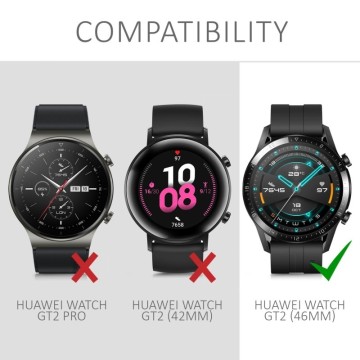 Rámček hodiniek (Bezel) pre Huawei Watch GT2 (46mm) – Tachymeter – strieborná