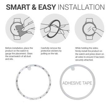 Rámček hodiniek (Bezel) pre Samsung Galaxy Watch 3 41mm – strieborná