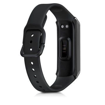 Silikónový obal Samsung Galaxy Fit 2 (SM-R220) – priehľadná / čierna (2ks)