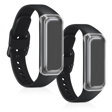 Silikónový obal Samsung Galaxy Fit 2 (SM-R220) – priehľadná (2ks)