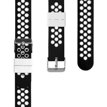 Silikónový remienok Huawei Watch Fit – Perforated (čierno-šedá,čierno-biela)