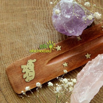 Stojanček pre vonné tyčinky, drevený – Slon